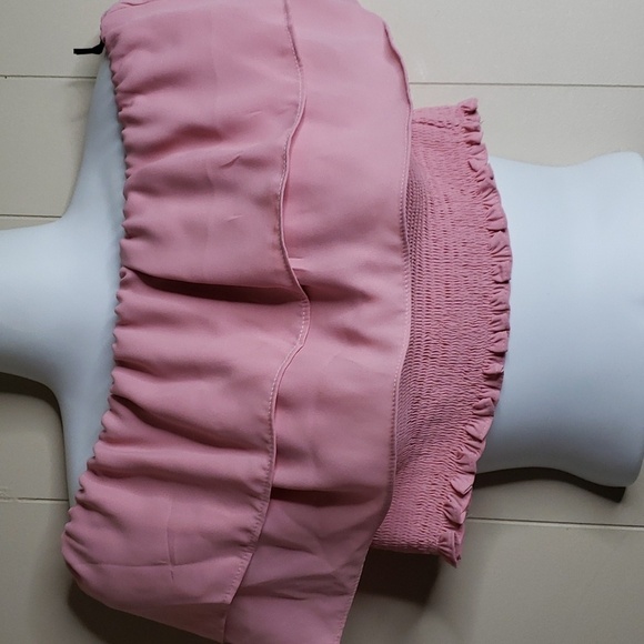 1. State Strapless Tiered Top Blush - Picture 3 of 7